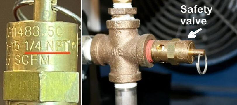 this is what happens when a safety valve is defective or has been removed from an air compressor
